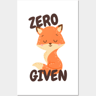 Zero Fox Given Posters and Art